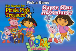 2 Games in 1 Dora the Explorer The Search for the Pirate Pig s Treasure Dora the Explorer Super Star Adventures 