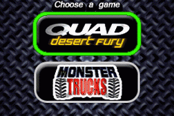 2 Games in 1 Quad Desert Fury Monster Trucks