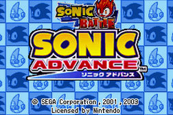 2 Games in 1 Sonic Advance Sonic Battle