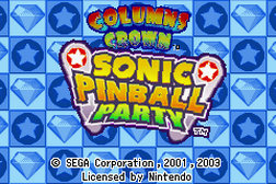 2 Games in 1 Sonic Pinball Party Columns Crown