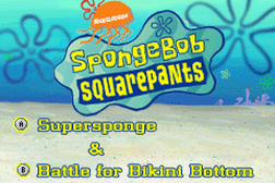 2 Games in 1 SpongeBob SquarePants SuperSponge SpongeBob SquarePants Battle for Bikini Bottom