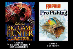 2 Games in 1 Cabela s Big Game Hunter 2005 Adventures Rapala Pro Fishing